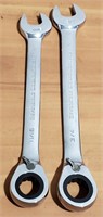 (2) Reversible Gear Wrenches