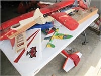 Table Full of Model Airplane Partials