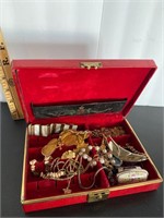 Vintage Jewelry and Jewelry Box