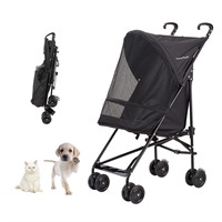 Pet Stroller for Small Dogs & Cats  Black