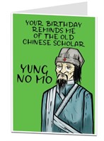 Birthday Card Yung No Mo
