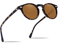 Carfia Round Polarized Sunglasses for Women U