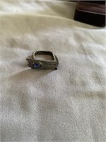 German Kabirski Ring with Blue Stone