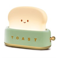 QANYI Desk Decor Toaster Lamp, Rechargeable...
