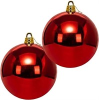 Benjia XL Outdoor Christmas Ornaments, Red, 2 Pack