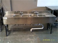 Stainless Steel Back Bar Sink