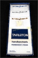 Tarleton Initial " J " New 3 Handkerchiefs Lot
