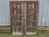 Pair of Large Antique French Church Doors