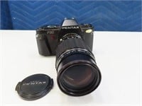 PENTAX "P30" vtg black Camera w/ Large Lens