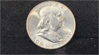 1960 Silver Franklin Half Dollar better grade