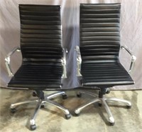 2 Leather Office Chairs