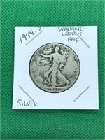 1944-P Waking Liberty Silver Half Dollar WWII