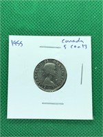 1955 Canada 5 Cents Coin