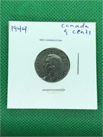 1944 Canada 5 Cents Coin