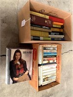 2 SEARS CATALOGS (1993) / 2 BOXES OF MISC BOOKS