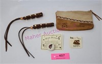 Leather Coin Purse, Ponytail Holders, Wish Stone