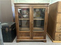 Antique Two Door Display Cabinet