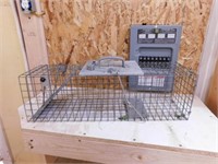 Havahart live animal trap, 7.5" x 7.5" x 25"