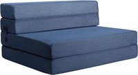 New $175 Folding Mattress and Sofa Bed(XL-Blue)