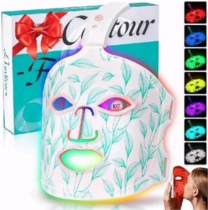 BUBLOC Red Light Therapy Mask, Led Contour Face Ma