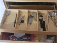 Drawer full of misc utensils  etc