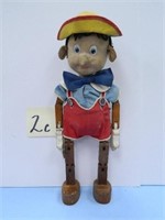 Krueger 1938 Wood Carved Pinocchio Jointed Doll