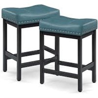 OUllUO Bar Stools - 2 Pack - Green