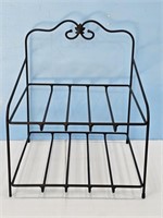 Longaberger wrought iron two tier paper tray f