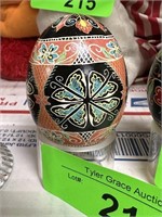 HANDMADE UKRAINE CHRISTMAS PYSANKY EGG LOOK UP