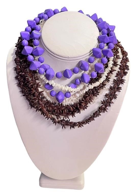 Three Acrylic Fashion Necklaces