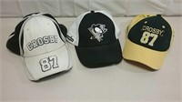 Three Sidney Crosby / Pittsburgh Penguins Hats