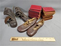 Antique Child's Shoes & Miniature Books