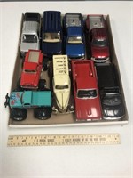 9 Die Cast Model Cars