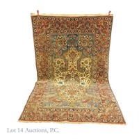Hand Knotted Persian (?) Rug (89.5" x 56")