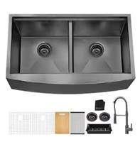 Glacier Bay 36" Apron Front Workstation Sink