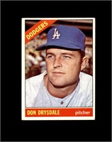 1966 Topps #430 Don Drysdale EX to EX-MT+