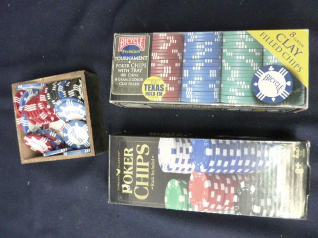 ASSORTED POKER CHIPS