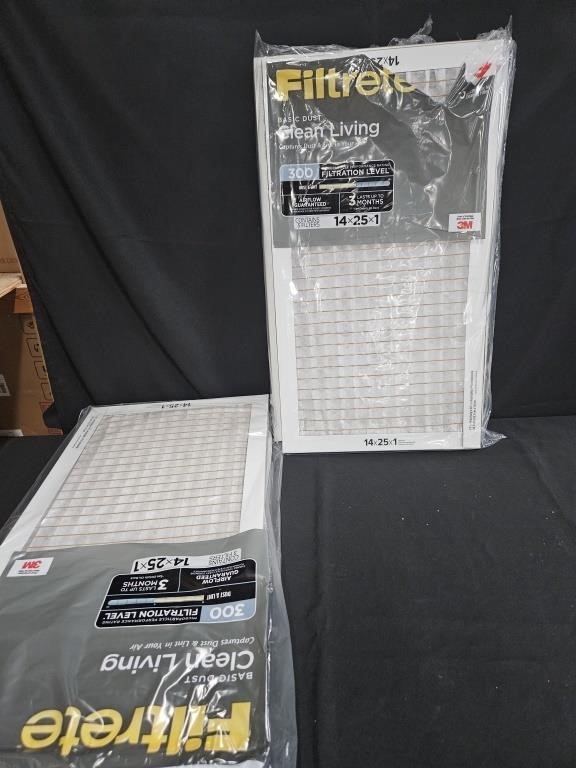 3M Air Filters.  6- 14x25x1