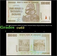 2007-2008 Zimbabwe (ZWR 3rd Dollar) 500,000 Dollar