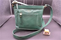 Kelly Green Fossil Leather Purse
