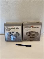 2 NEW 6"  Magnetic Part Holder Trays