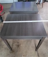 2 Gray Wooden Tables