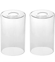 $32 2-Pack (5.5") Clear Glass Cylinder Shade
