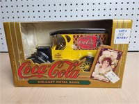 Vtg Ertl Coca-Cola Die-Cast Metal Bank