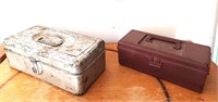 Lot Of 2  Vintage Tackle Boxes