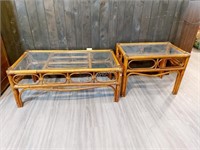 BAMBOO COFFEE TABLE & END TABLE