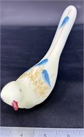 Fenton “Blue Birds on Custard” HP Bird of