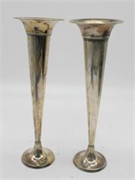 TALL PAIRPOINT VASES. 14 H  PAIR  - SHEFFIELD