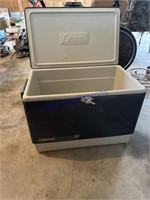 COLEMAN 54 COOLER (GRAY), IN GARAGE