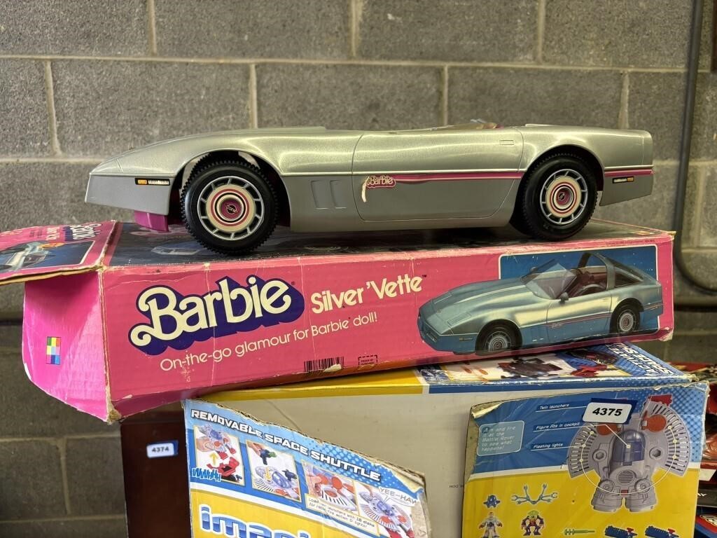 barbie silver vette corvette car